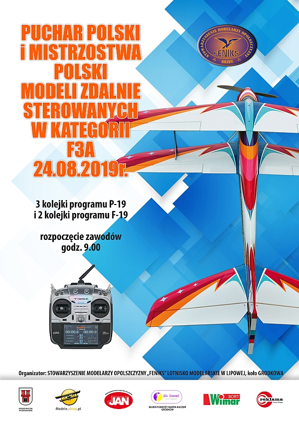 Puchar Polski i Mistrzostwa Polski Modeli Akrobacyjnych zdalnie sterowanych F3A 2019 LIPOWA